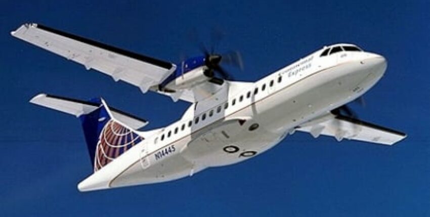location de jet privé - ATR 42 blanc en vol