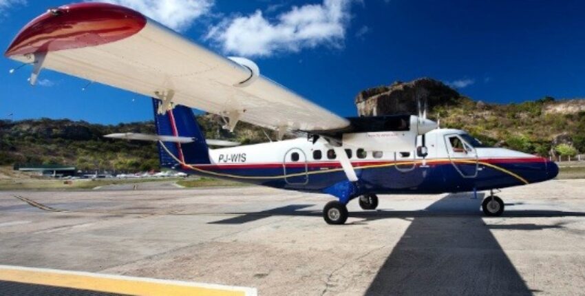 Location de jet privé. DHC-6 Twin Otter sur piste.