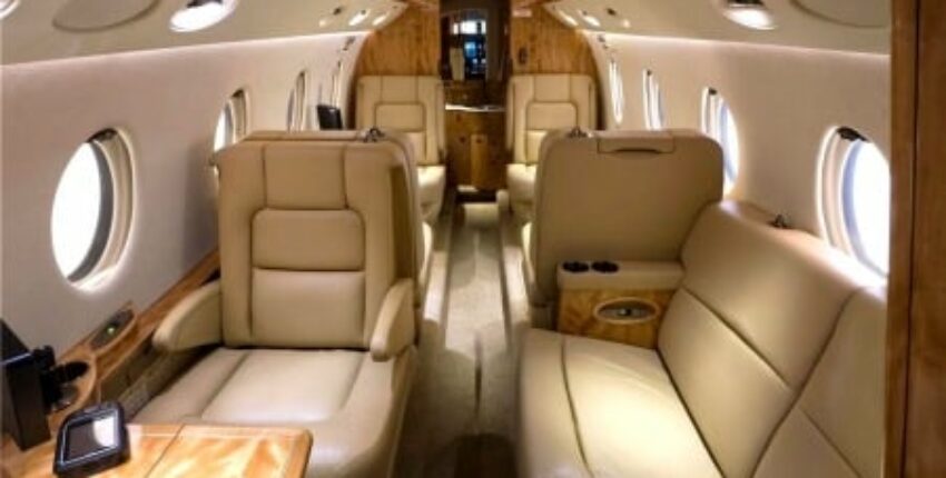 Jet privé GULFSTREAM G150 cabine intérieure