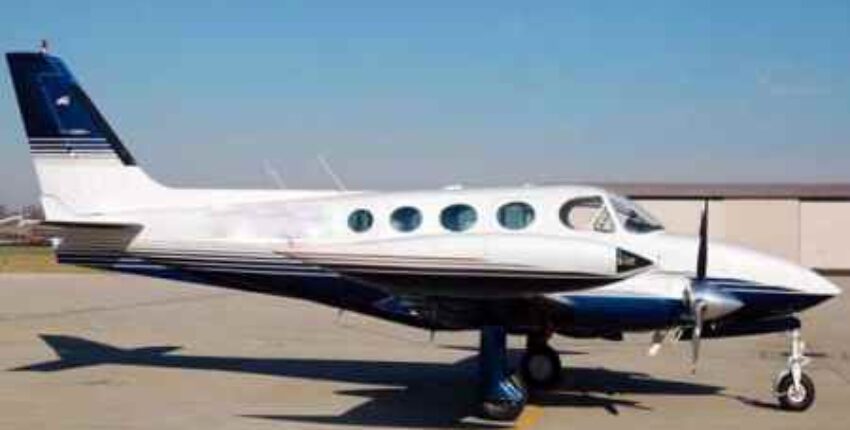 cessna 340 extérieur blanc