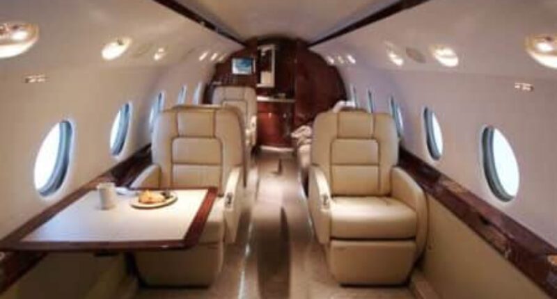 Jet privé G200 cabine intérieur