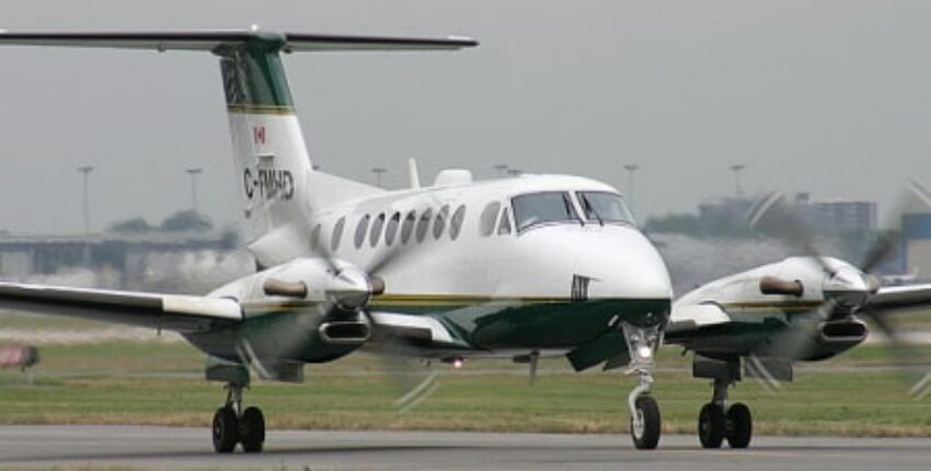 king air 350 sur piste