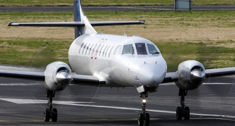 Inside plane Metro III
