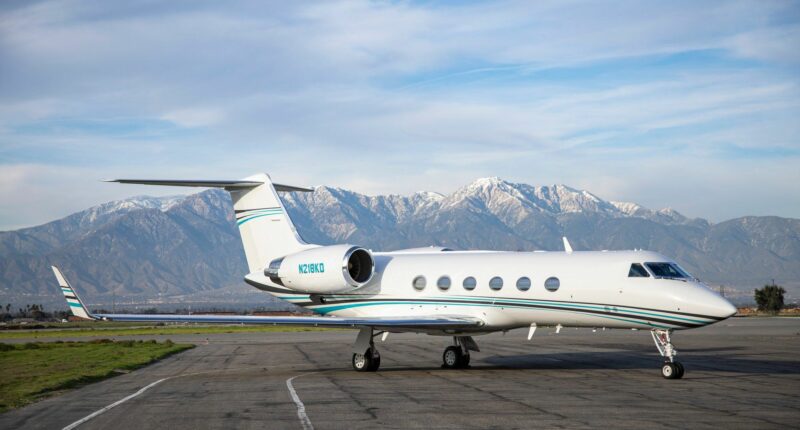 Intérieur JET PRIVÉ GULFSTREAM GIV AEROAFFAIRES
