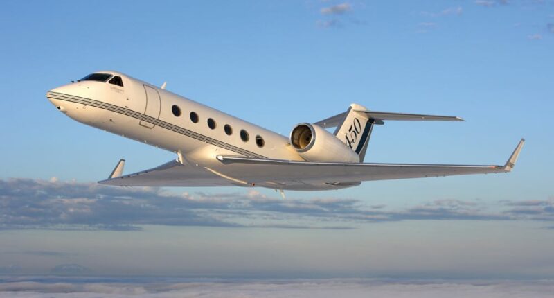 Jet privé Gulfstream G450 intérieur