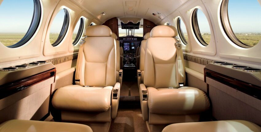 king air 200 vue intérieure