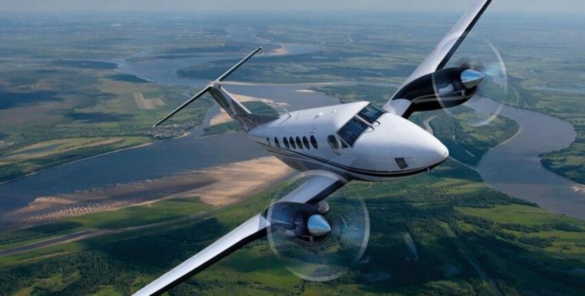 king air 200 en vol