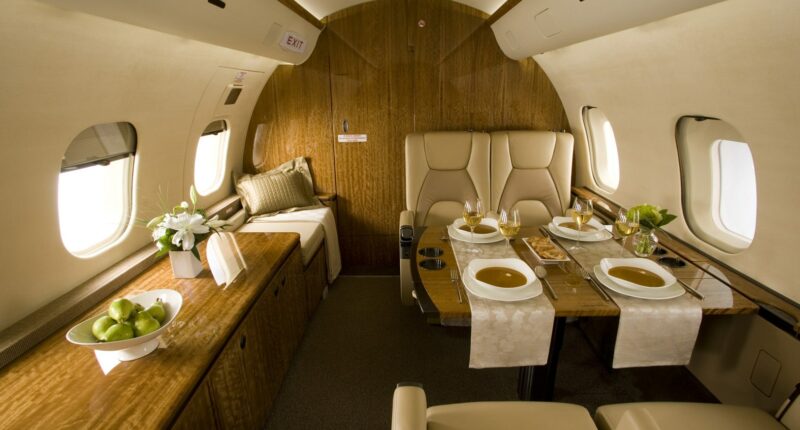 global 5000 intérieur