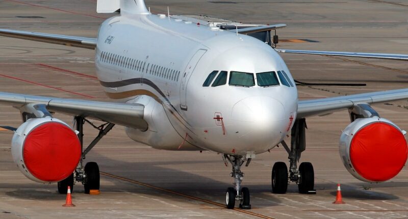 intérieur beige luxueux jet privé A319-CJ