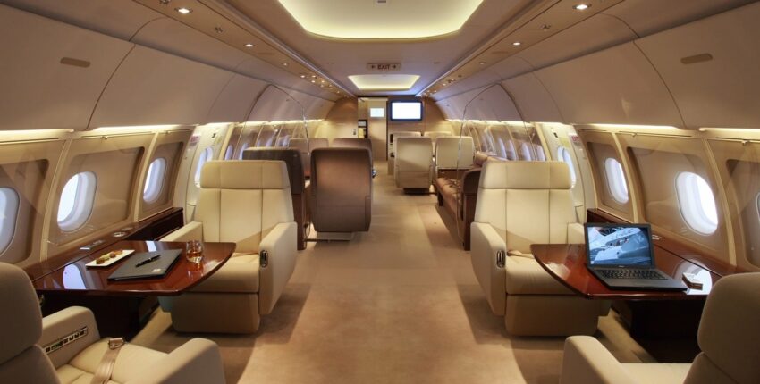 Airbus A318 intérieur en cuir