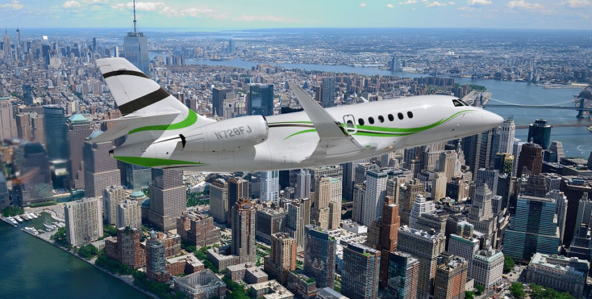 Falcon 2000 en vol