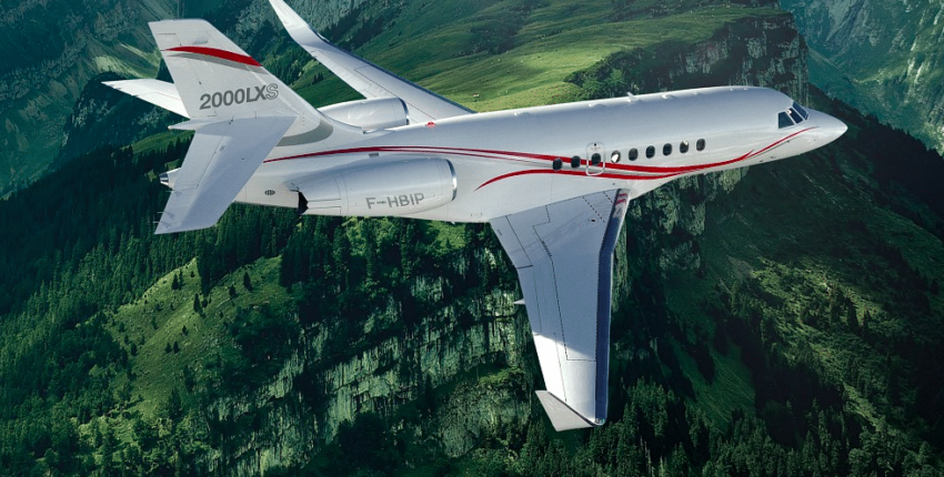 Falcon 2000 en vol