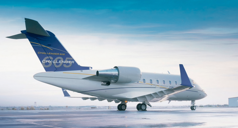 Jet privé Bombardier Challenger 605 intérieur