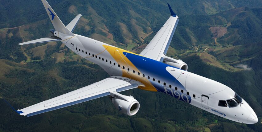 embraer 190 en vol
