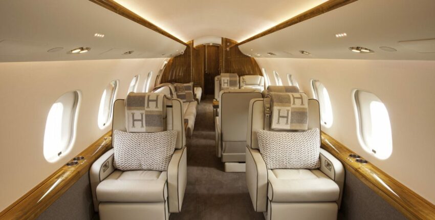 jet privé global express intérieur