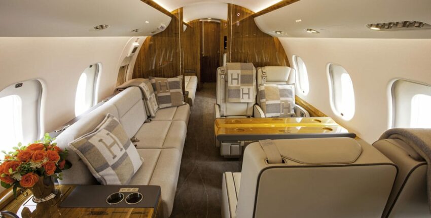 global express jet privé intérieur