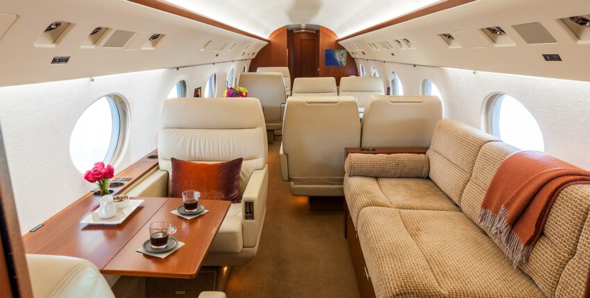 Intérieur JET PRIVÉ GULFSTREAM GIV AEROAFFAIRES