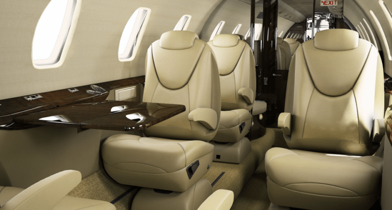 Intérieur jet privé Citation Excel - AEROAFFAIRES