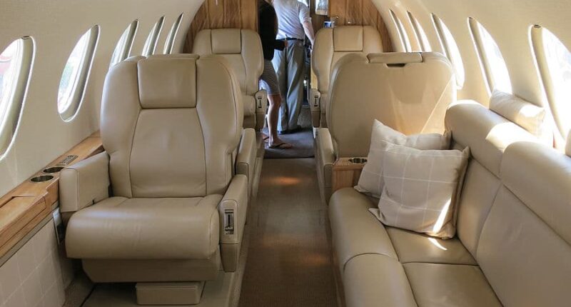 Falcon 50 intérieur cabine
