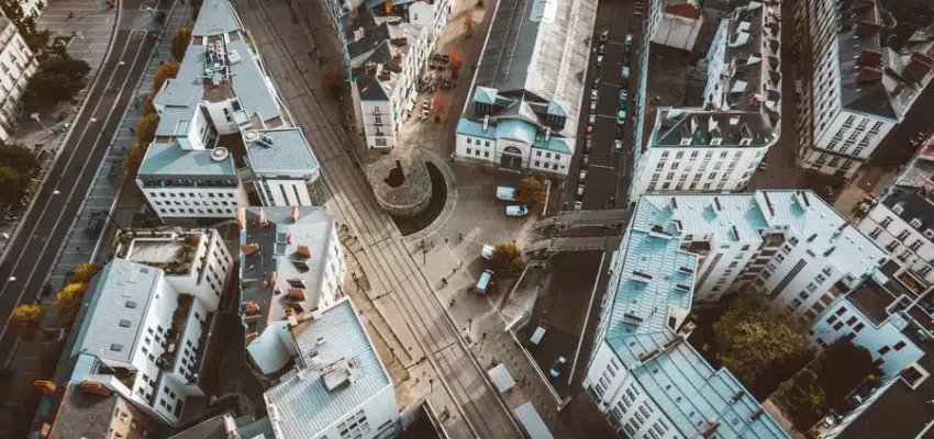 Nantes - vue du ciel