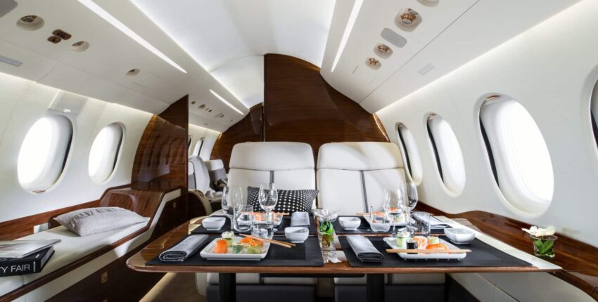 Falcon 7X intérieur