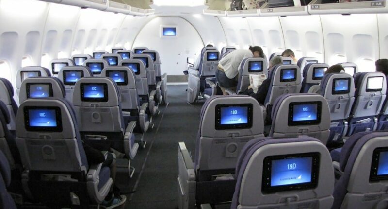 Boeing 747 vue intérieure