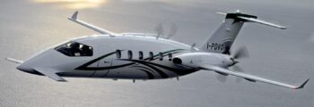 Pilatus PC24 à l'atterrissage