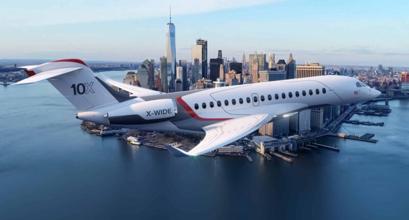 Dassault falcon 10x intérieur