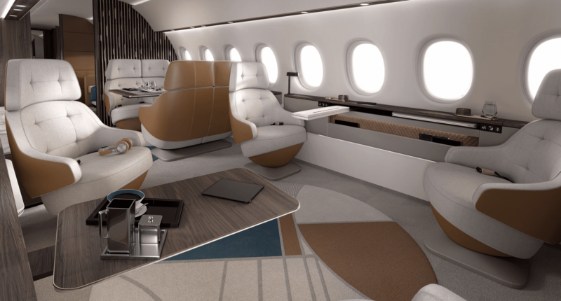 Dassault falcon 10x intérieur