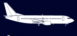 location jet privé - avion blanc sur fond sombre