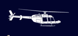 Illustration de localisation hélicoptère, fond bleu élégant.