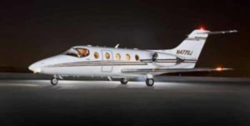 location de jet privé Hawker 400 XP nuit