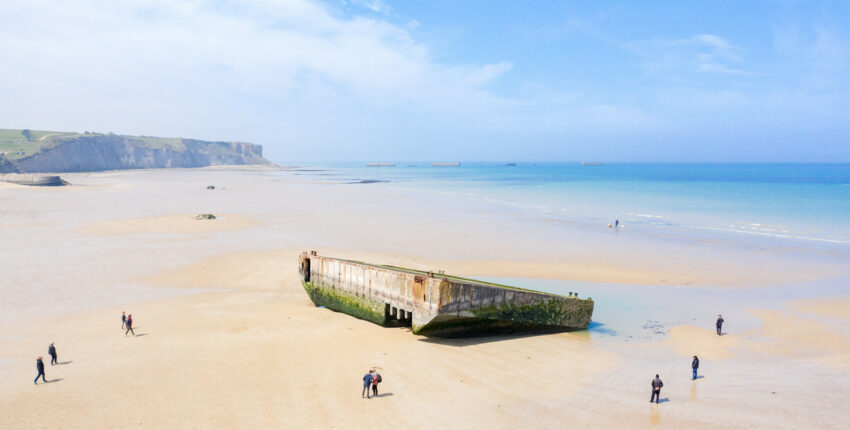 gold beach normandie helicopter tour