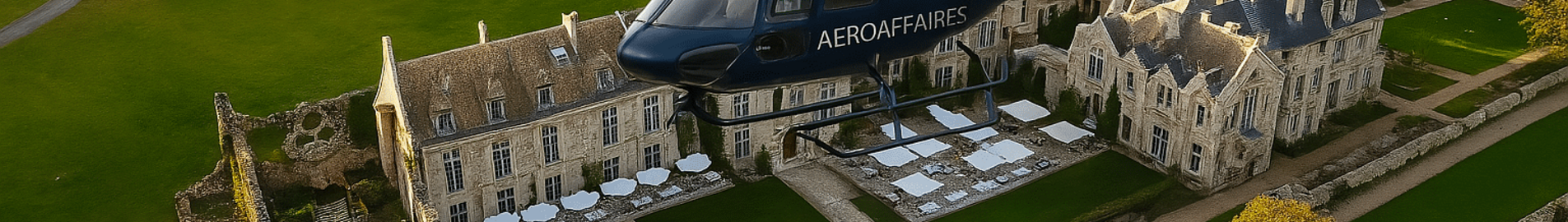 Abbaye des Vaux de Cernay: helikopter deneyimi