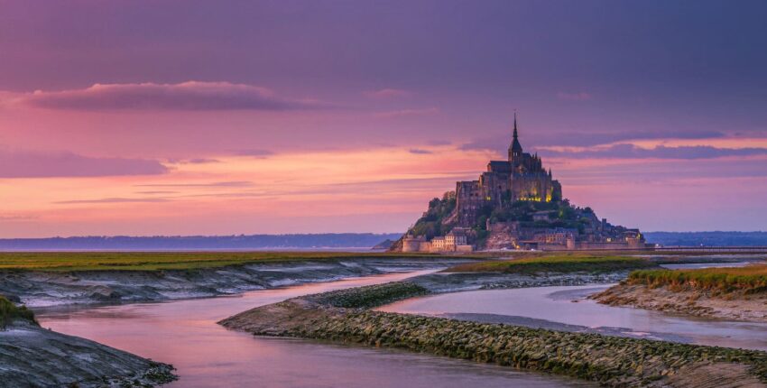 Mont Saint Michel hélicoptère