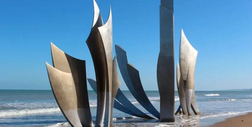 omaha beach memorial helicopter tour