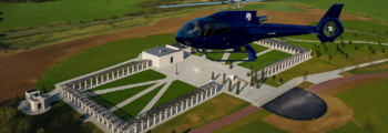 Plages du debarquement Normandie Helicoptere