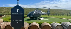 İtalya'nın büyük üzüm bağlarında helikopter turu